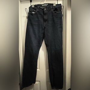 Dark members mark blue jeans